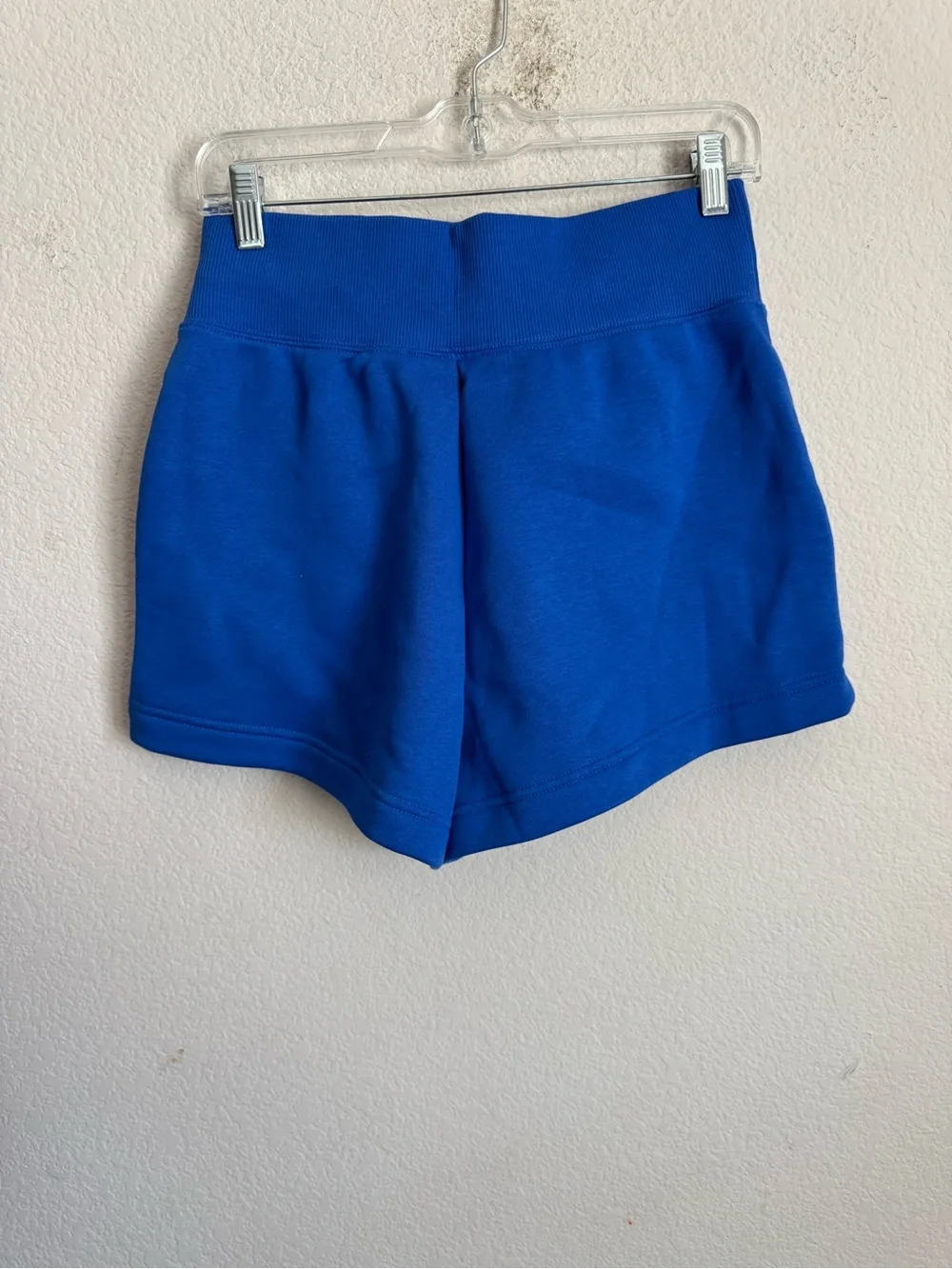 Nike Women's Royal Blue Fleece Drawstring Athletic Shorts